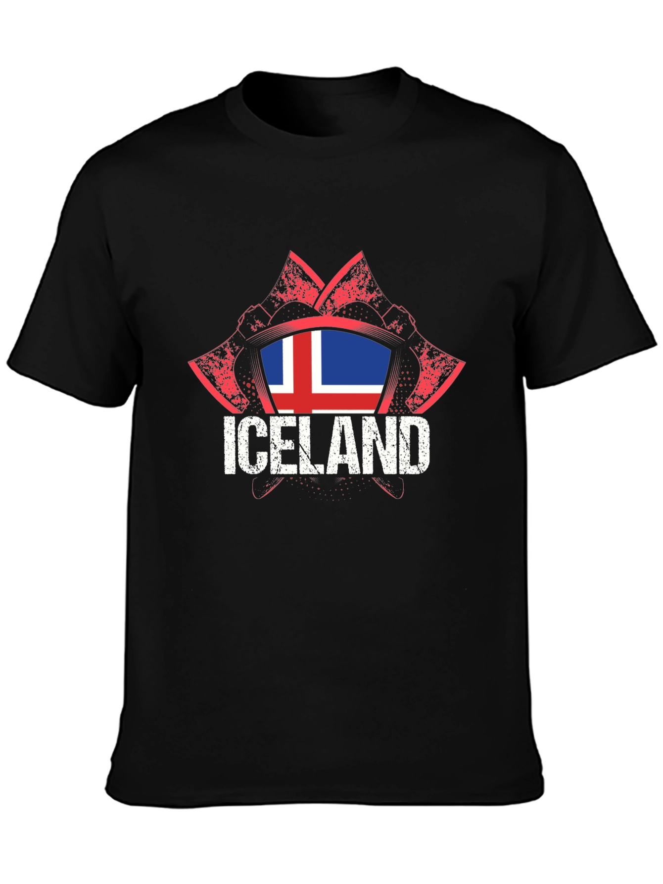Iceland Flag Axe T-Shirt