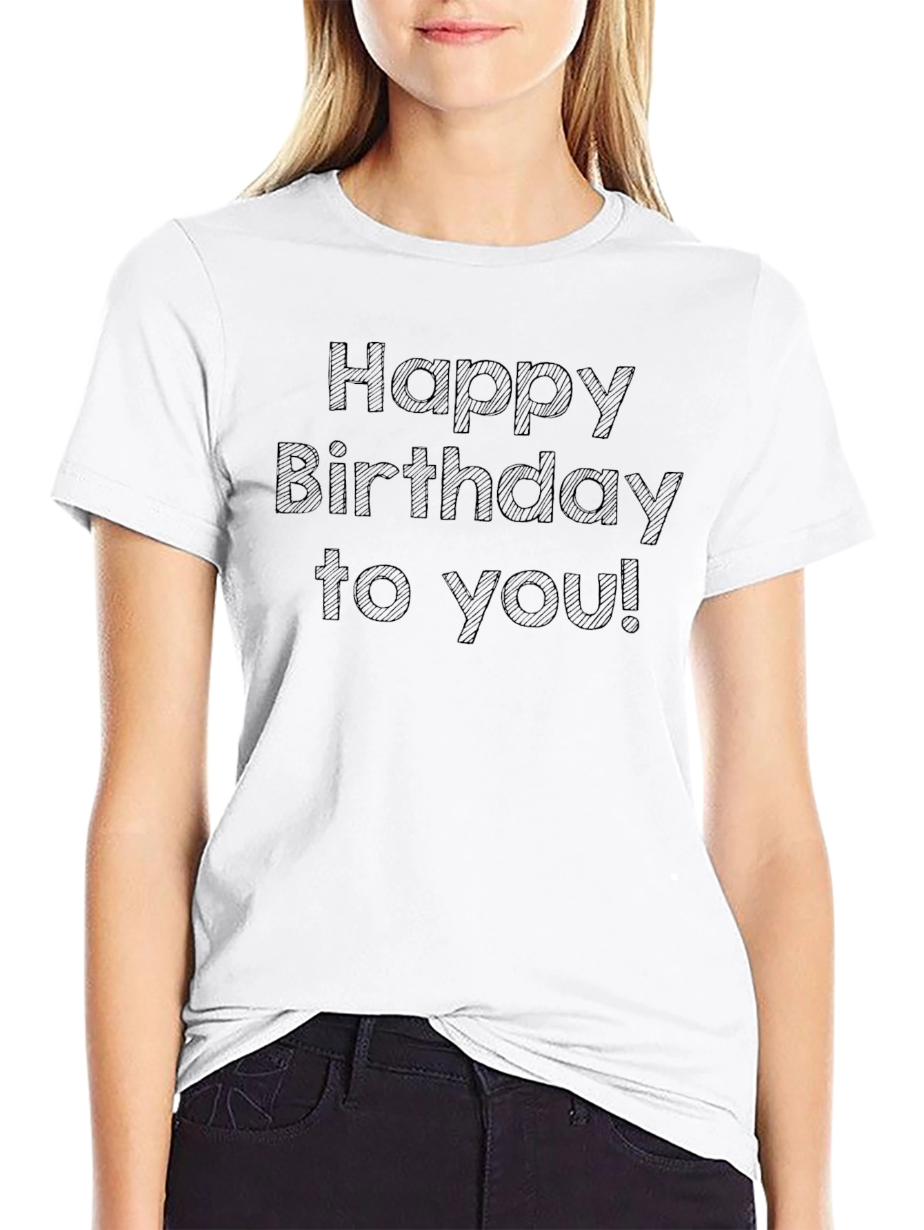 Happy Birthday T-Shirt - Black Tee