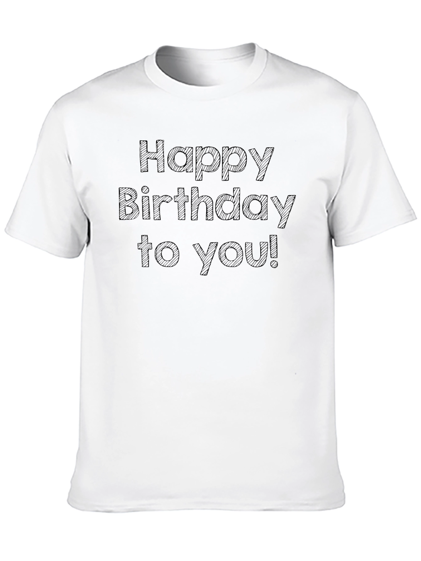 Happy Birthday T-Shirt - Black Tee