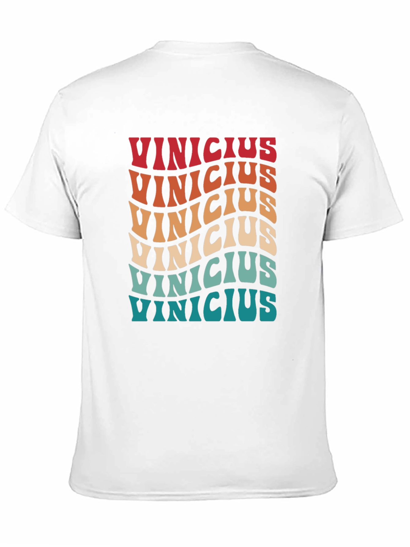 Retro Vinicius T-Shirt - Wavy Text Design