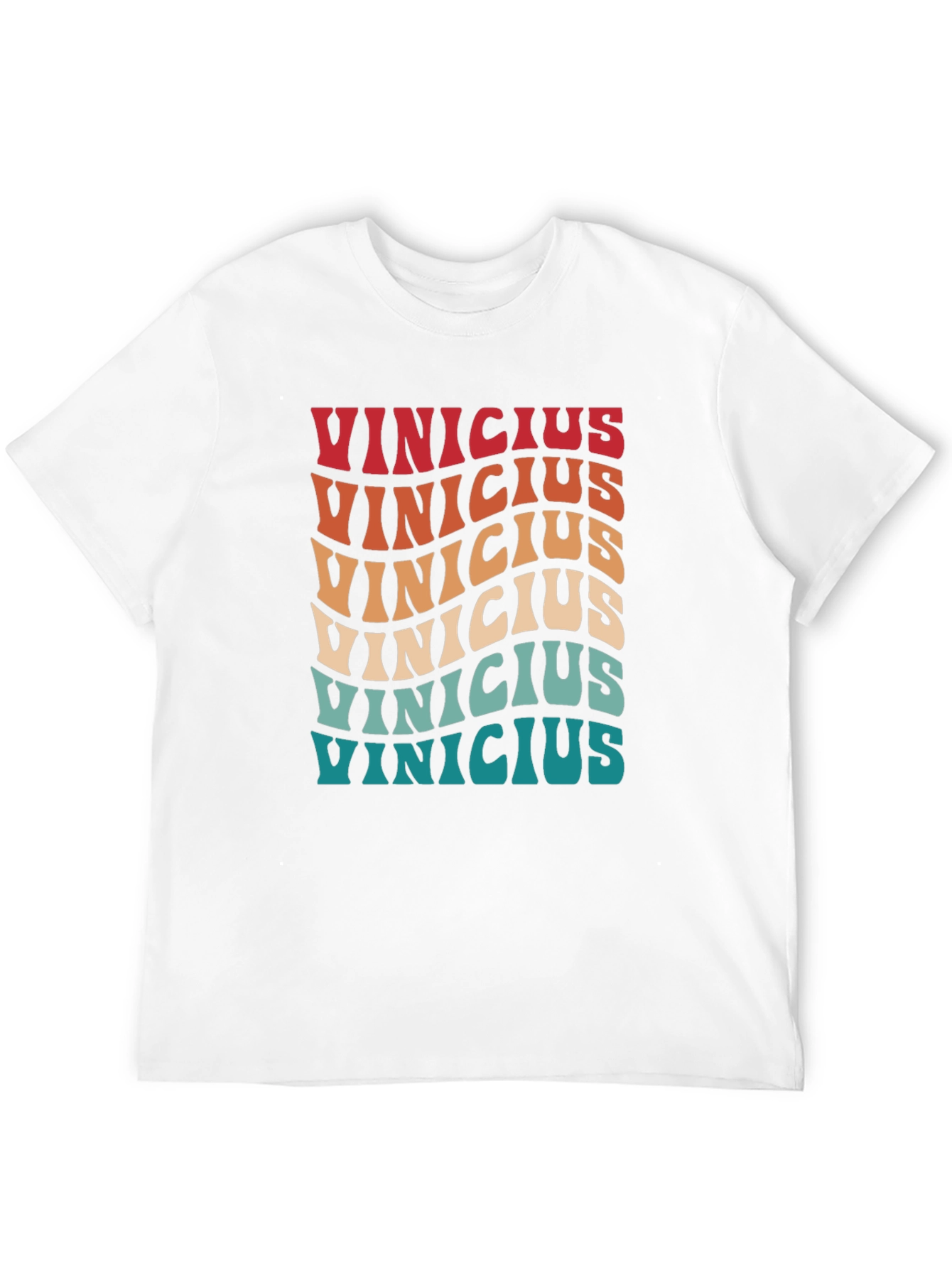 Retro Vinicius T-Shirt - Wavy Text Design