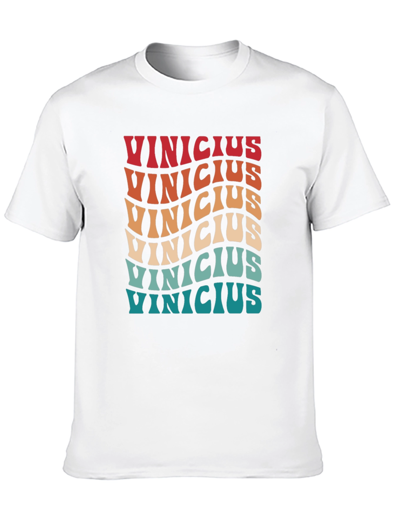 Retro Vinicius T-Shirt - Wavy Text Design