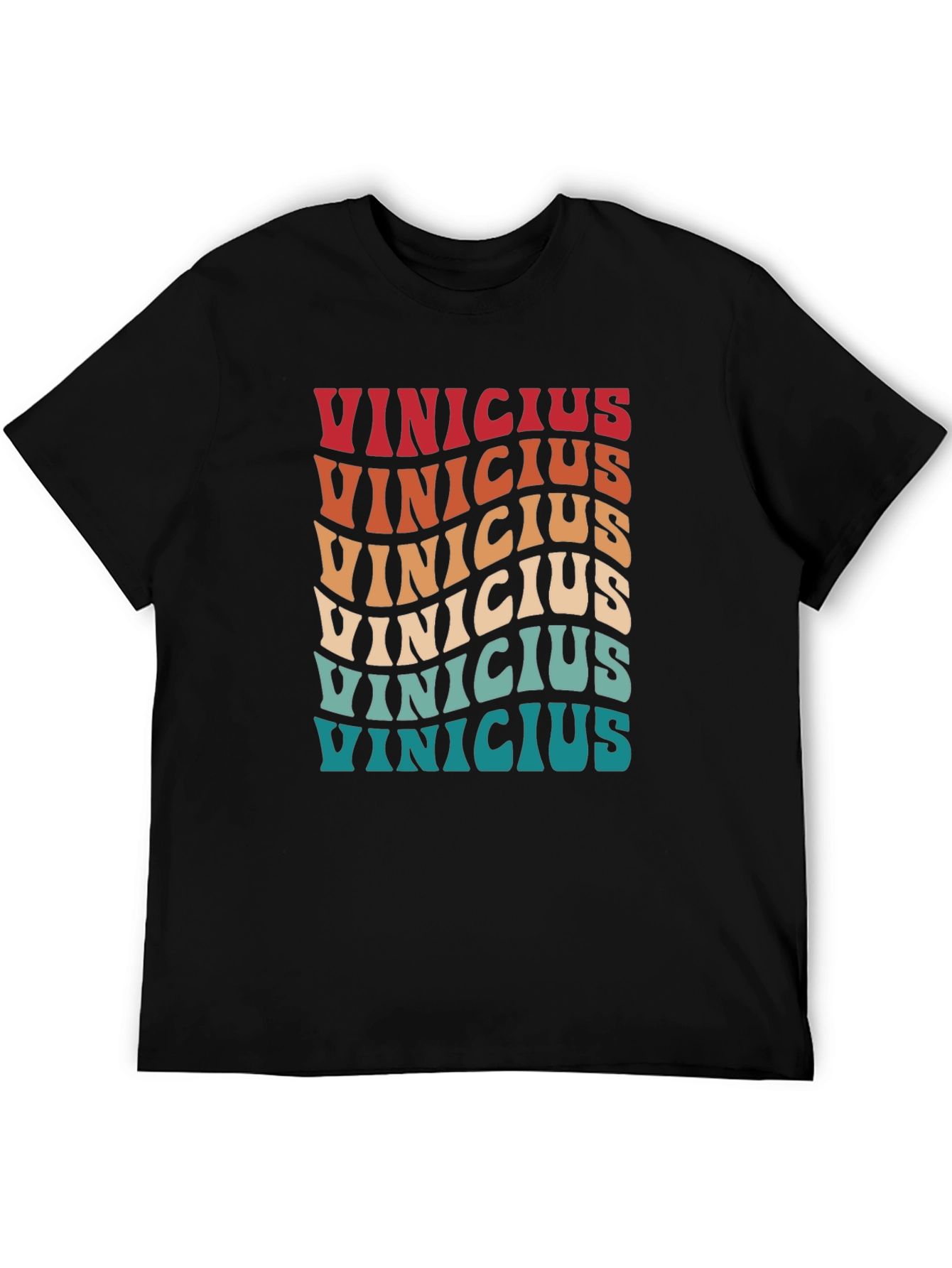 Retro Vinicius T-Shirt - Wavy Text Design
