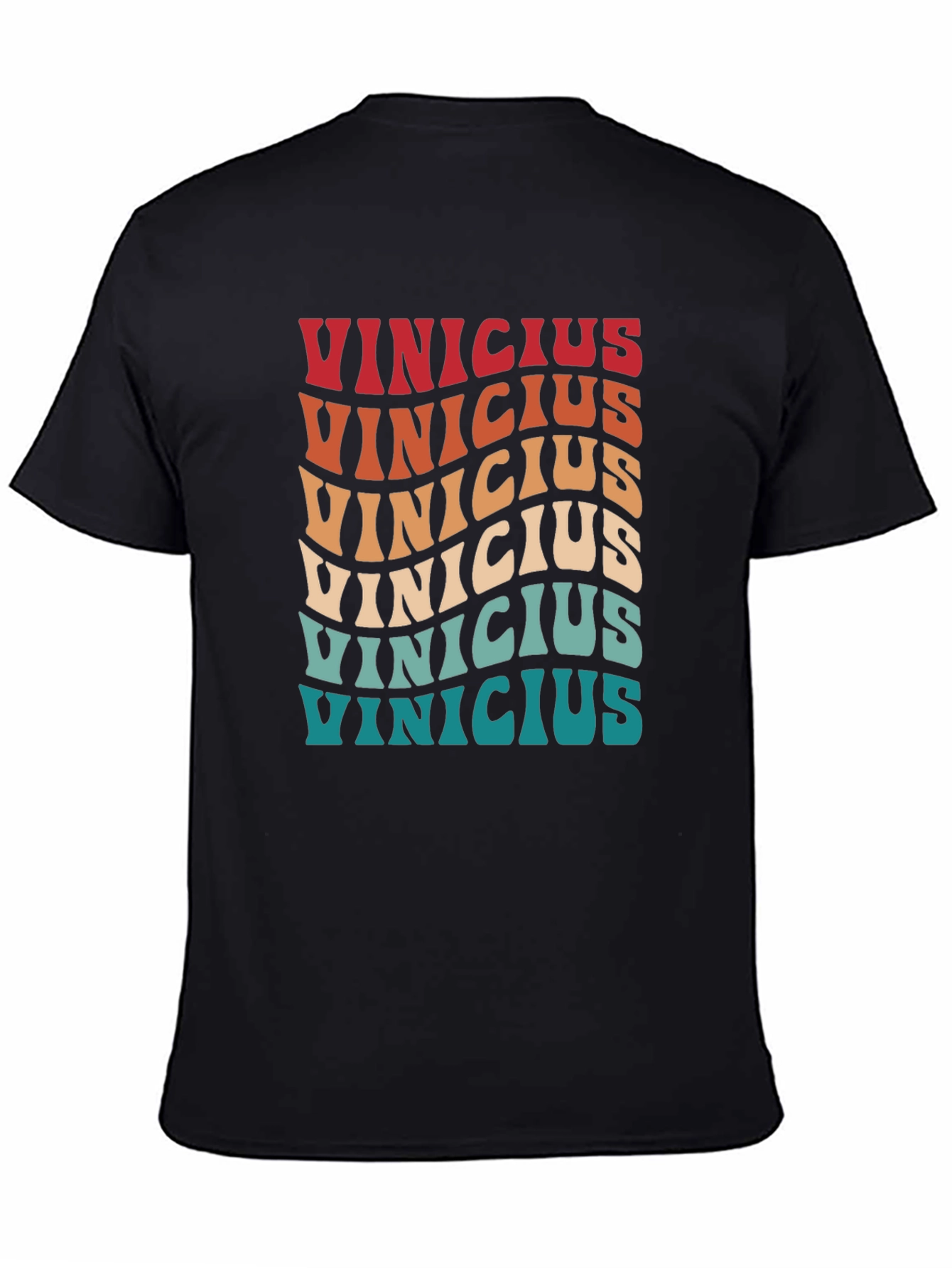 Retro Vinicius T-Shirt - Wavy Text Design