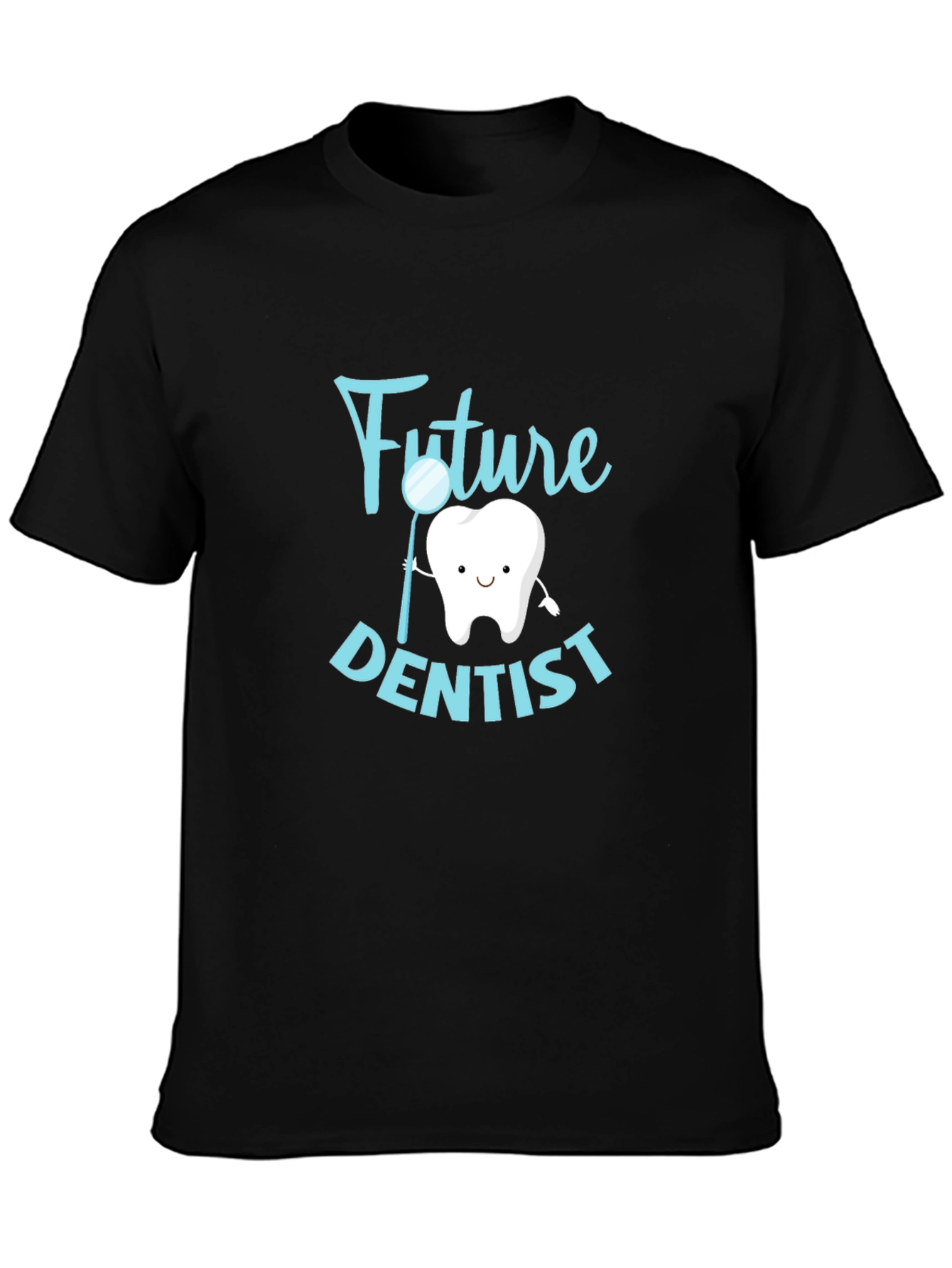 Future Dentist Graphic Tee - Black Cotton T-Shirt