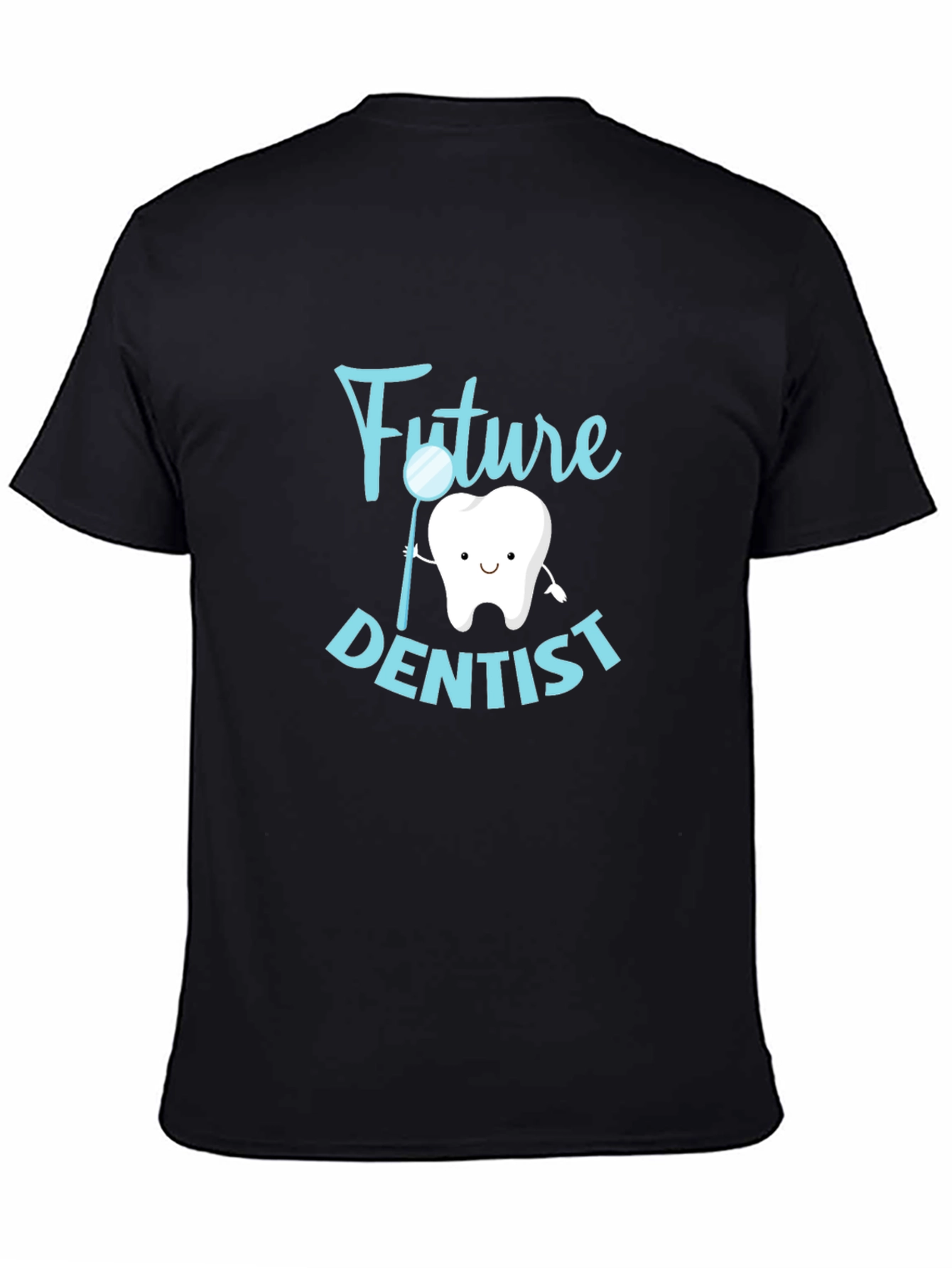 Future Dentist Graphic Tee - Black Cotton T-Shirt