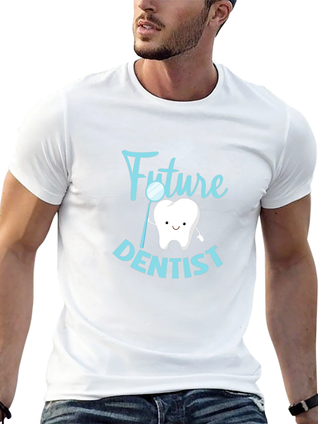 Future Dentist Graphic Tee - Black Cotton T-Shirt