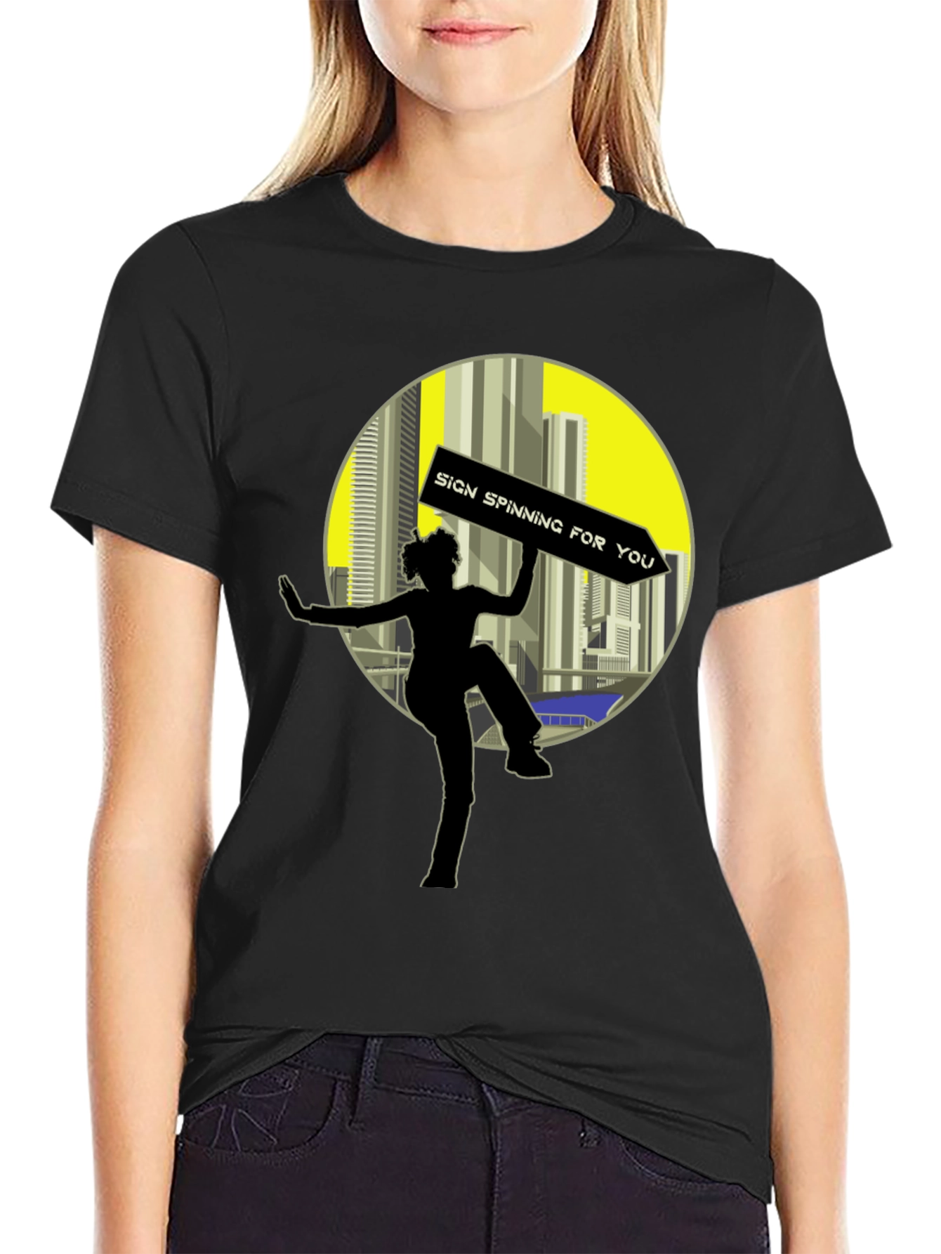 Sign Spinner Graphic Tee - Street Performer Shirt