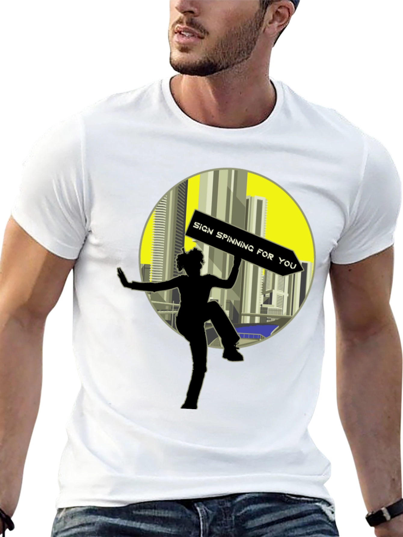 Sign Spinner Graphic Tee - Street Performer Shirt