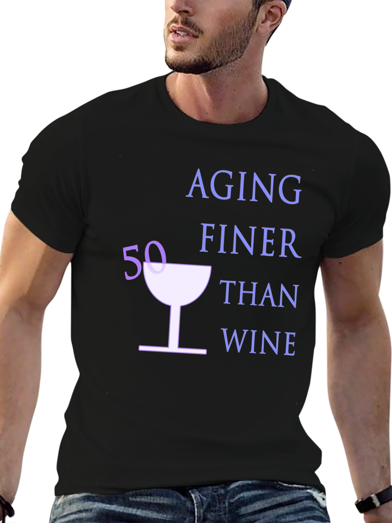 Aging Finer Than Wine Graphic T-Shirt
