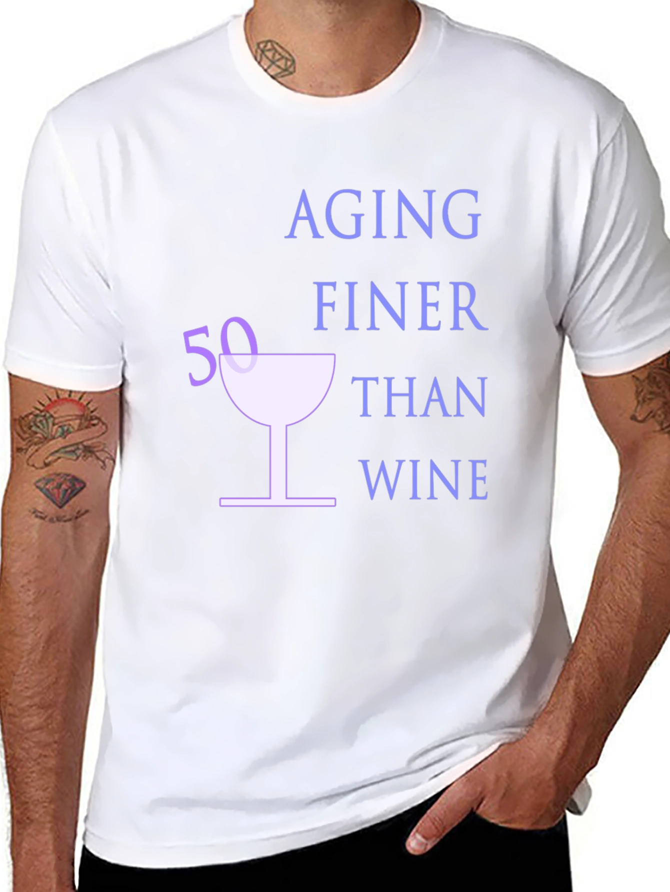 Aging Finer Than Wine Graphic T-Shirt