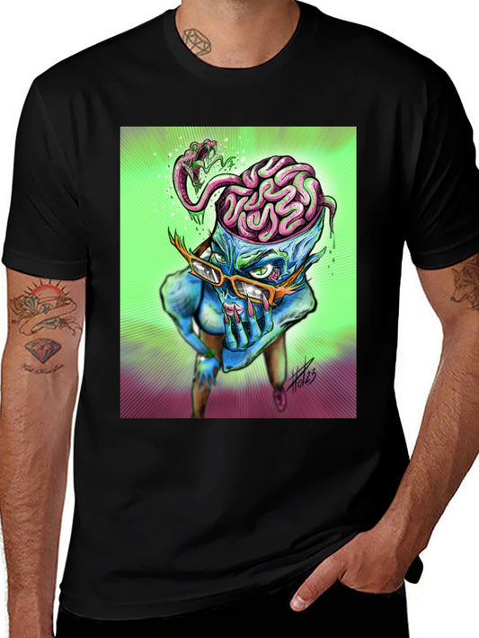 Brainy Character Graphic T-Shirt