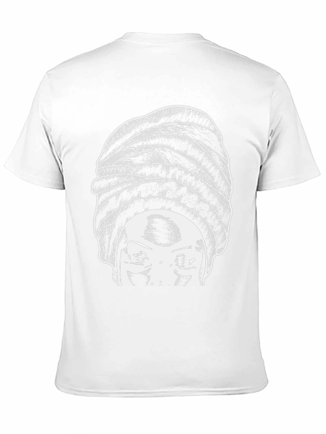 Graphic Print T-Shirt - Head Wrap Design