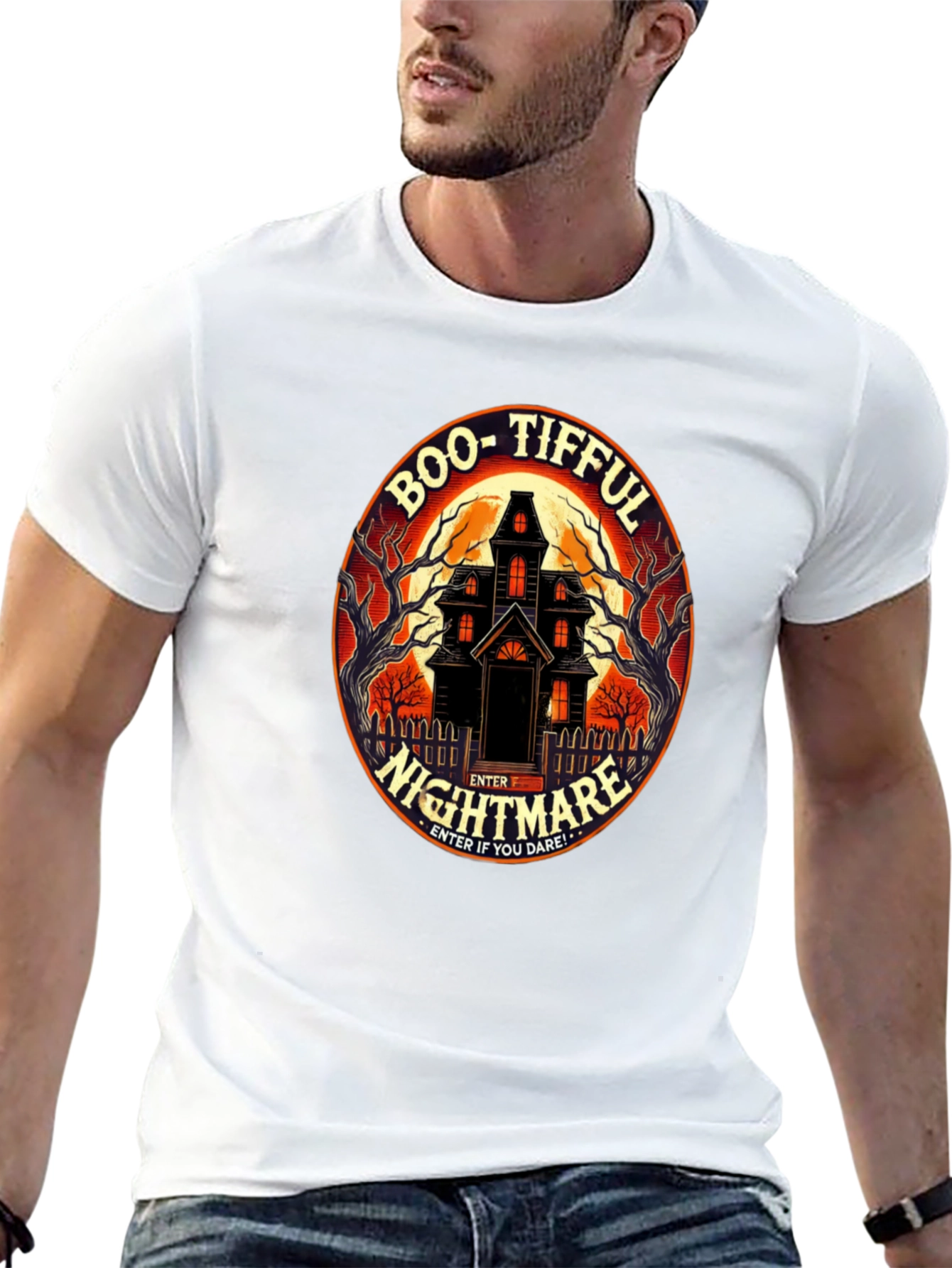Boo-tiful Nightmare Halloween Graphic T-Shirt
