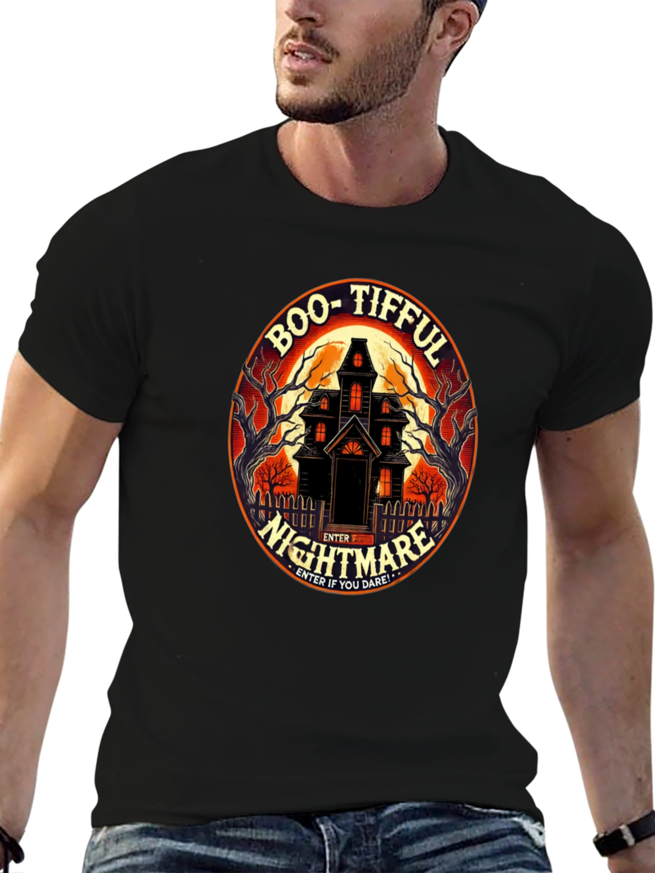 Boo-tiful Nightmare Halloween Graphic T-Shirt