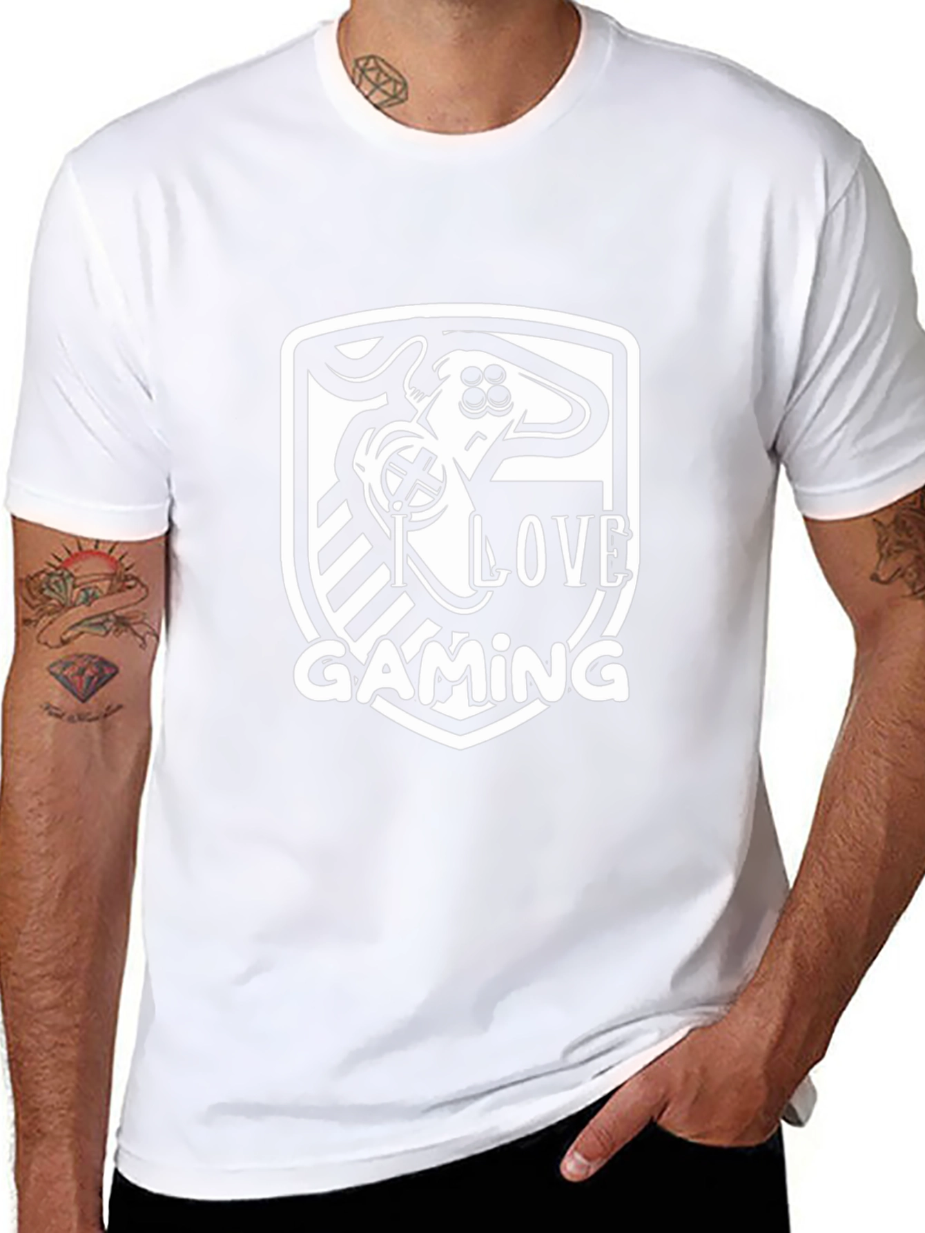 I Love Gaming T-Shirt - Gamer Controller Design