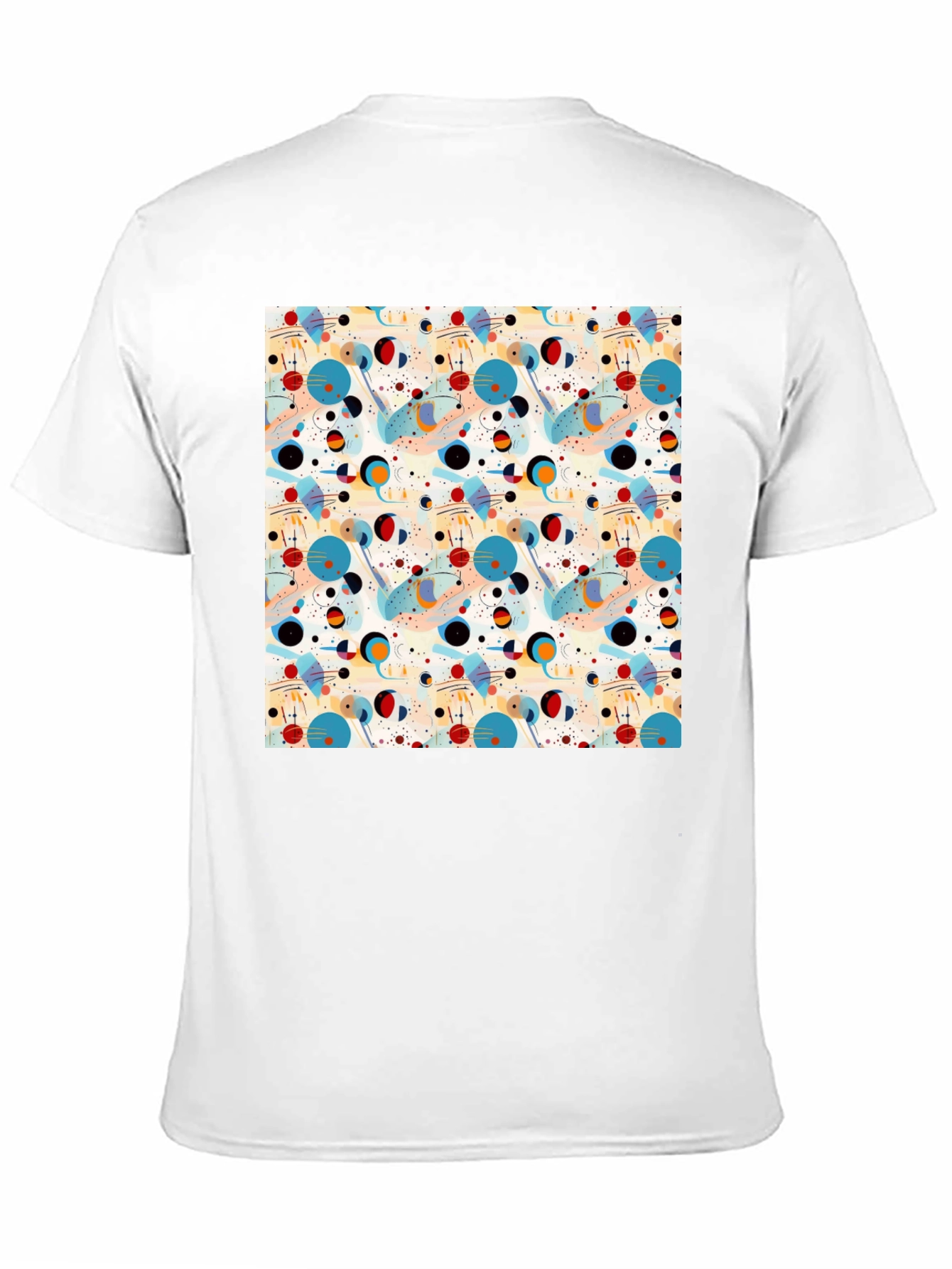 Abstract Pattern Graphic Print Mens T-Shirt