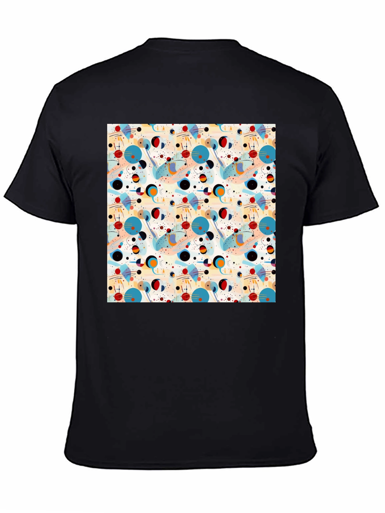 Abstract Pattern Graphic Print Mens T-Shirt