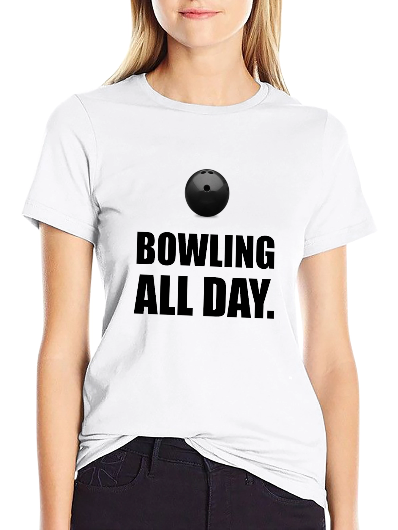 Bowling All Day Black T-Shirt