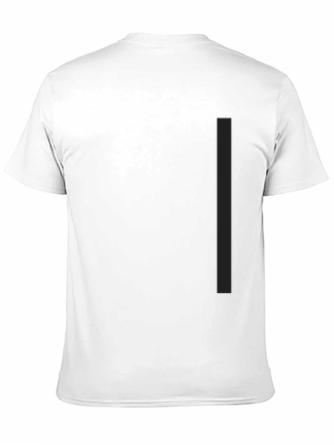 Mens Solid Black Crew Neck Tee