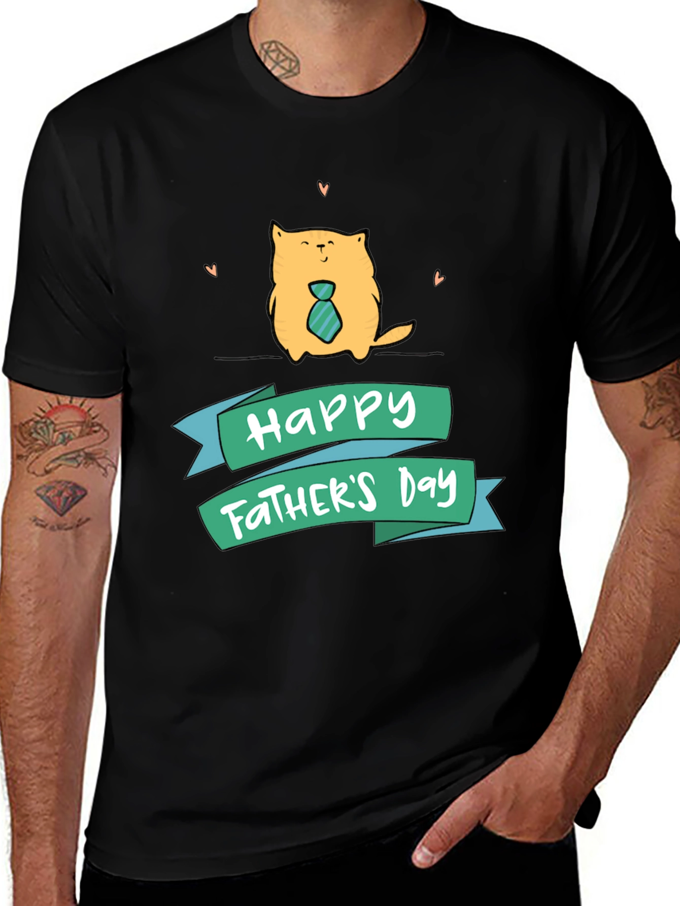 Happy Fathers Day Cat T-Shirt