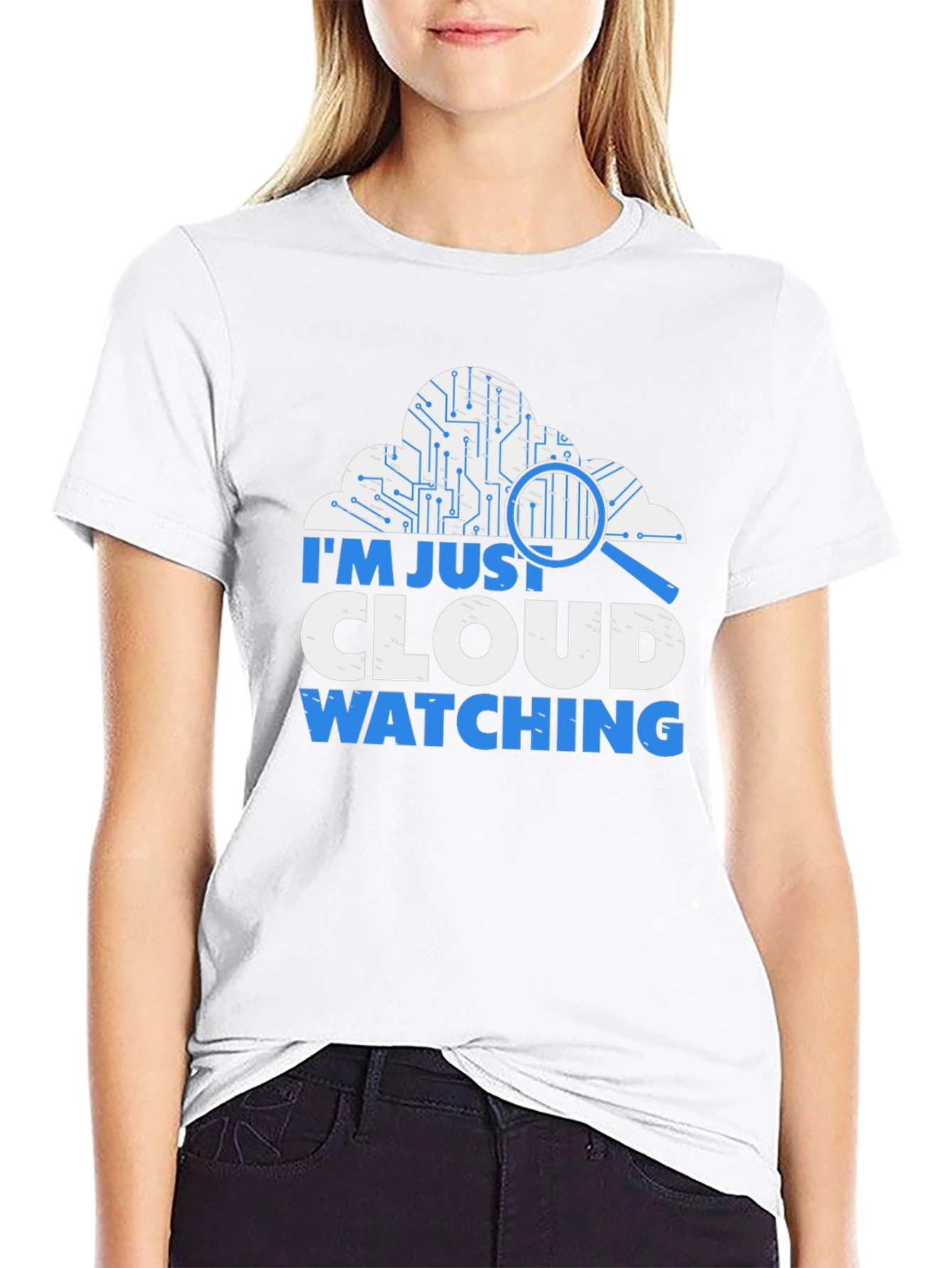 Cloud Watching T-Shirt - Tech Humor Tee