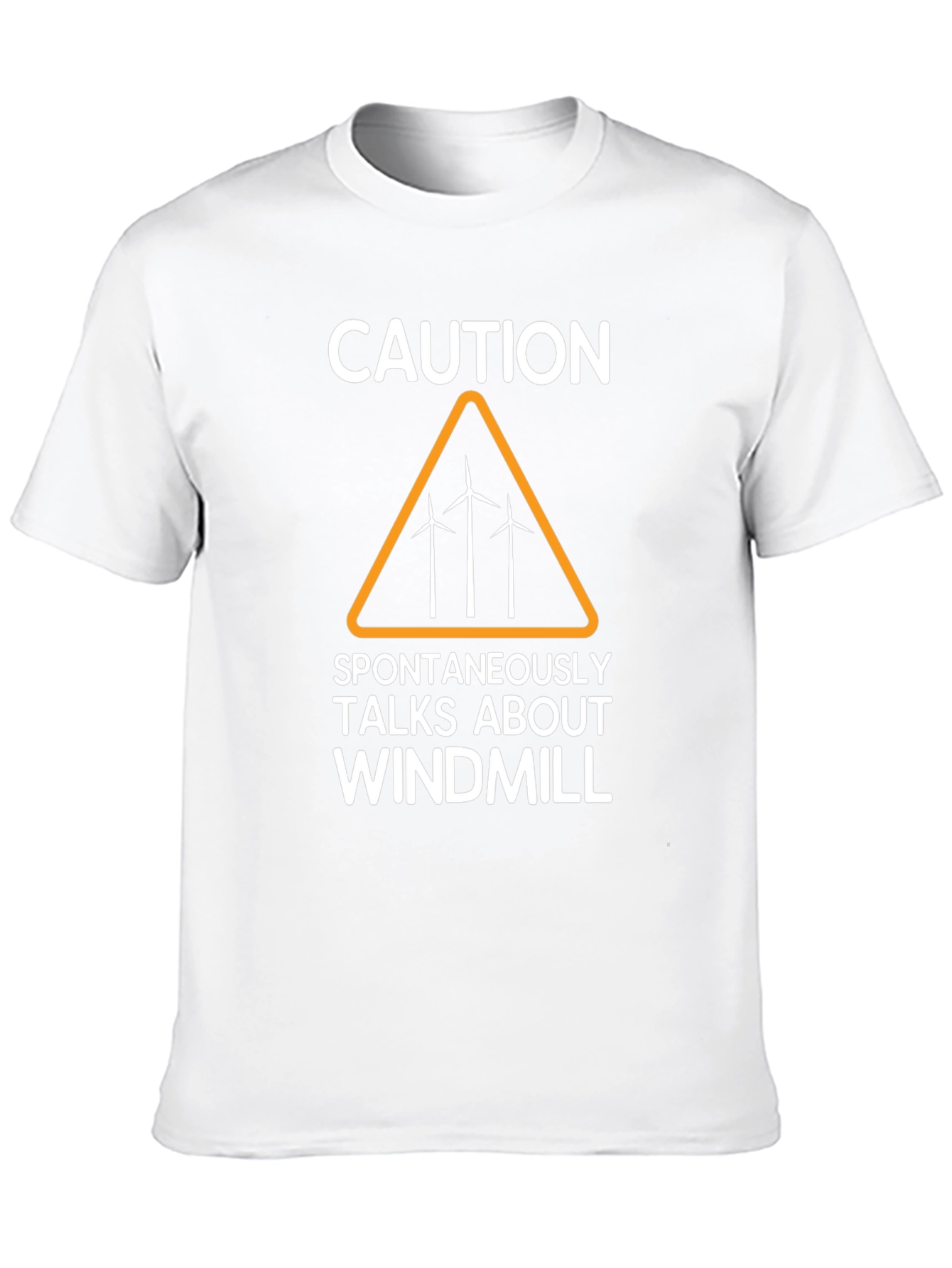 Caution: Spontaneously Talks About Windmill T-Shirt