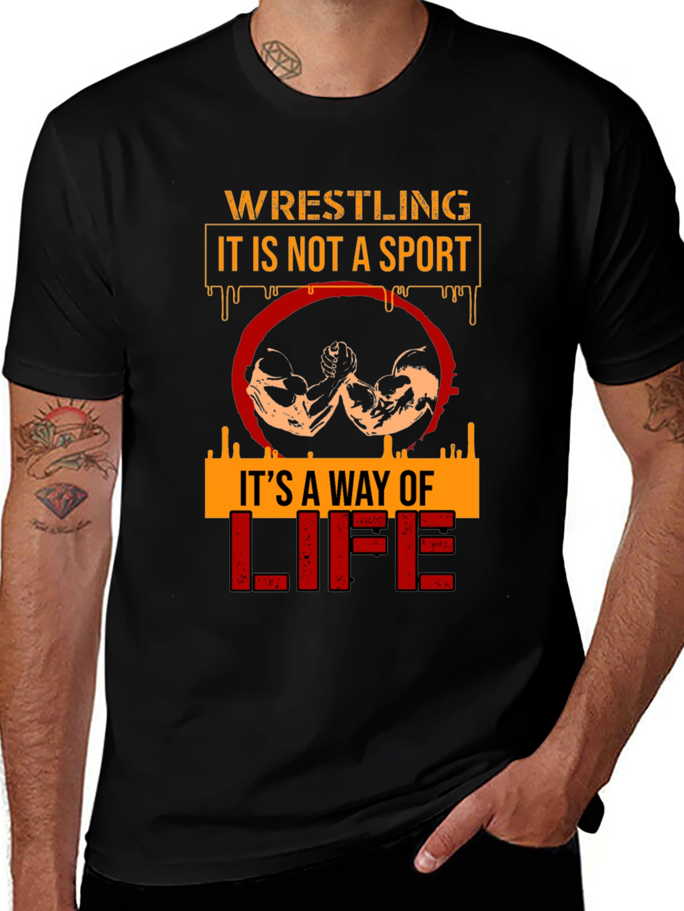 Wrestling Way of Life Graphic Tee