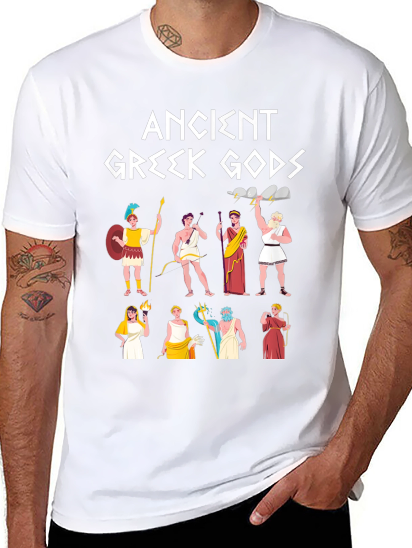 Ancient Greek Gods Graphic T-Shirt