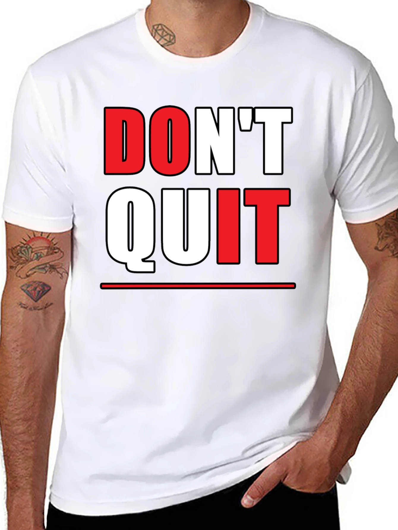Dont Quit Graphic Tee - Motivational Shirt