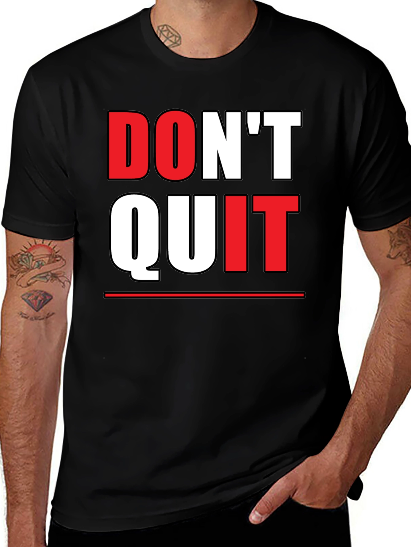 Dont Quit Graphic Tee - Motivational Shirt