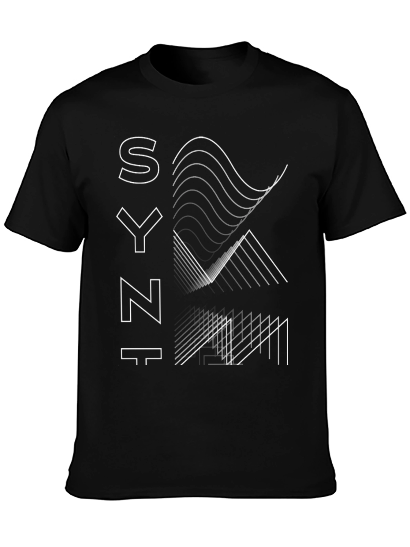 Synth Graphic Tee - Modern Minimalist Style
