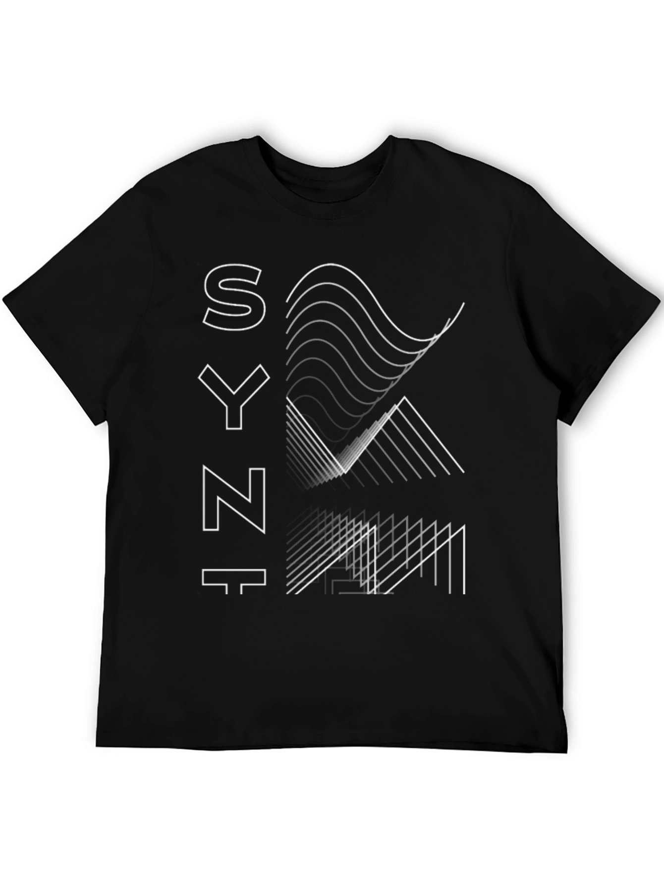 Synth Graphic Tee - Modern Minimalist Style