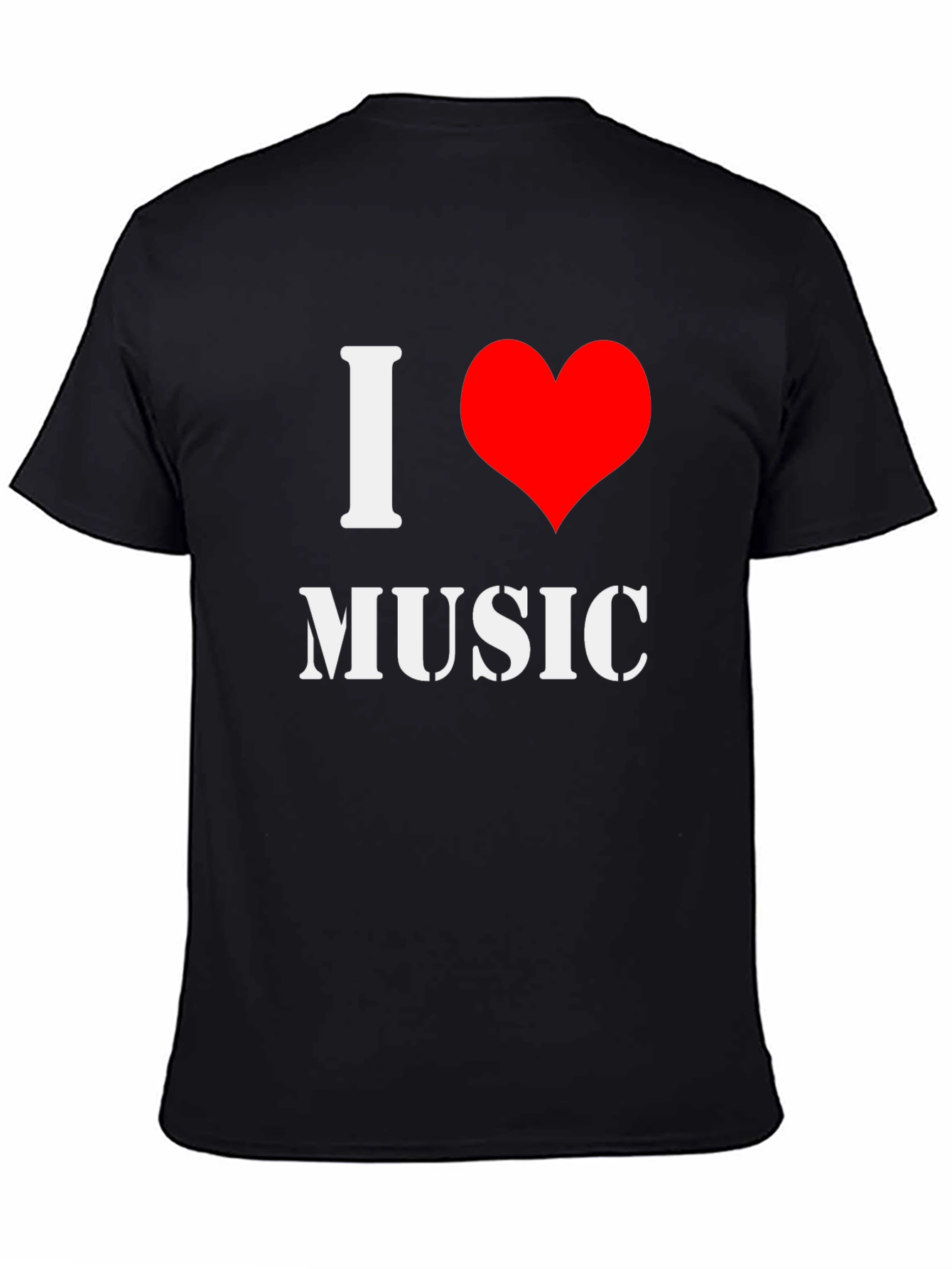 I Heart Music Black T-Shirt