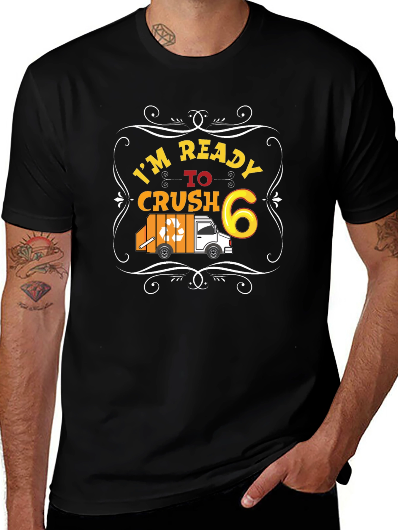Im Ready to Crush 6 Black T-Shirt
