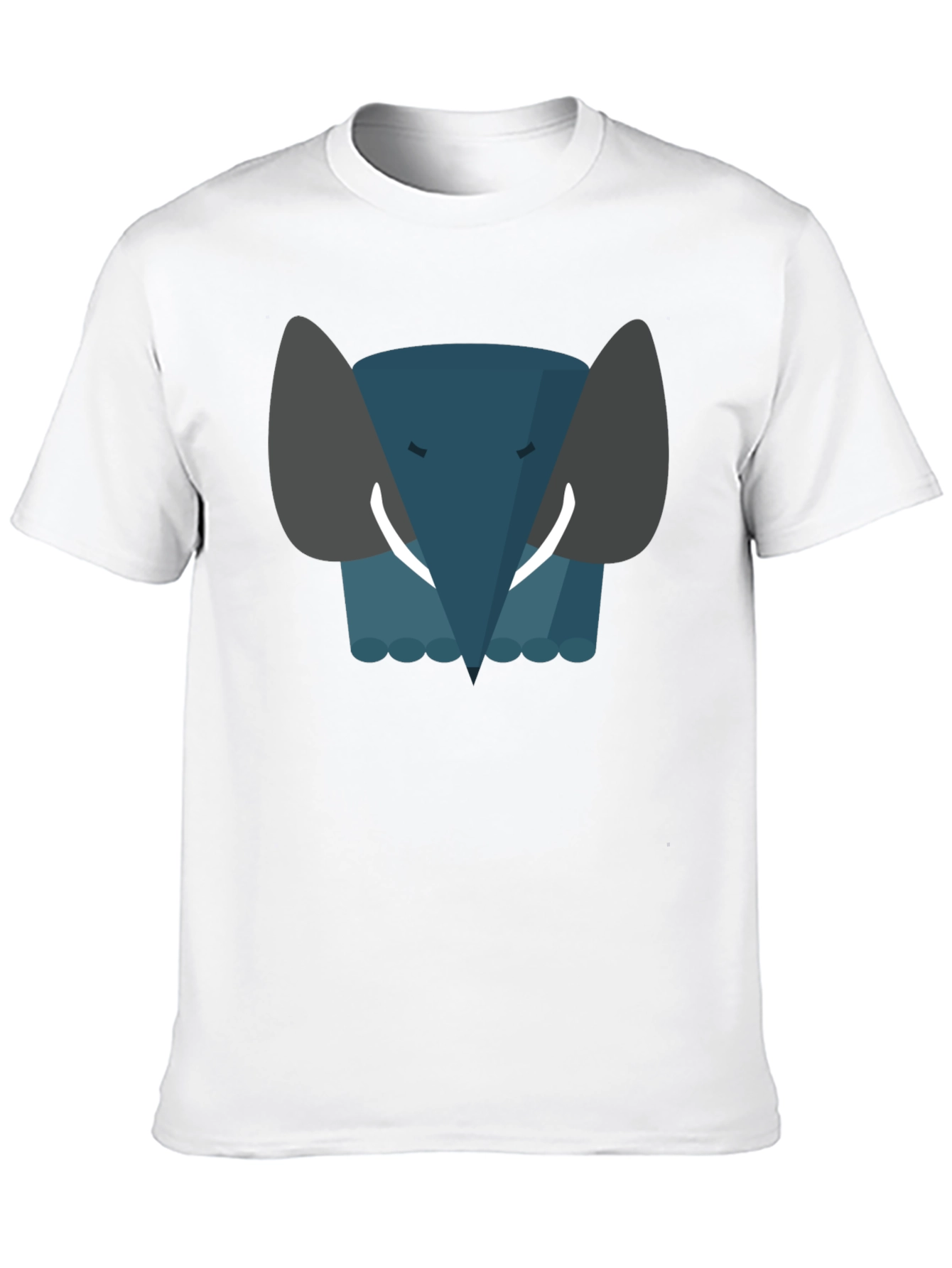 Elephant Graphic Black Tee - Soft Cotton Blend