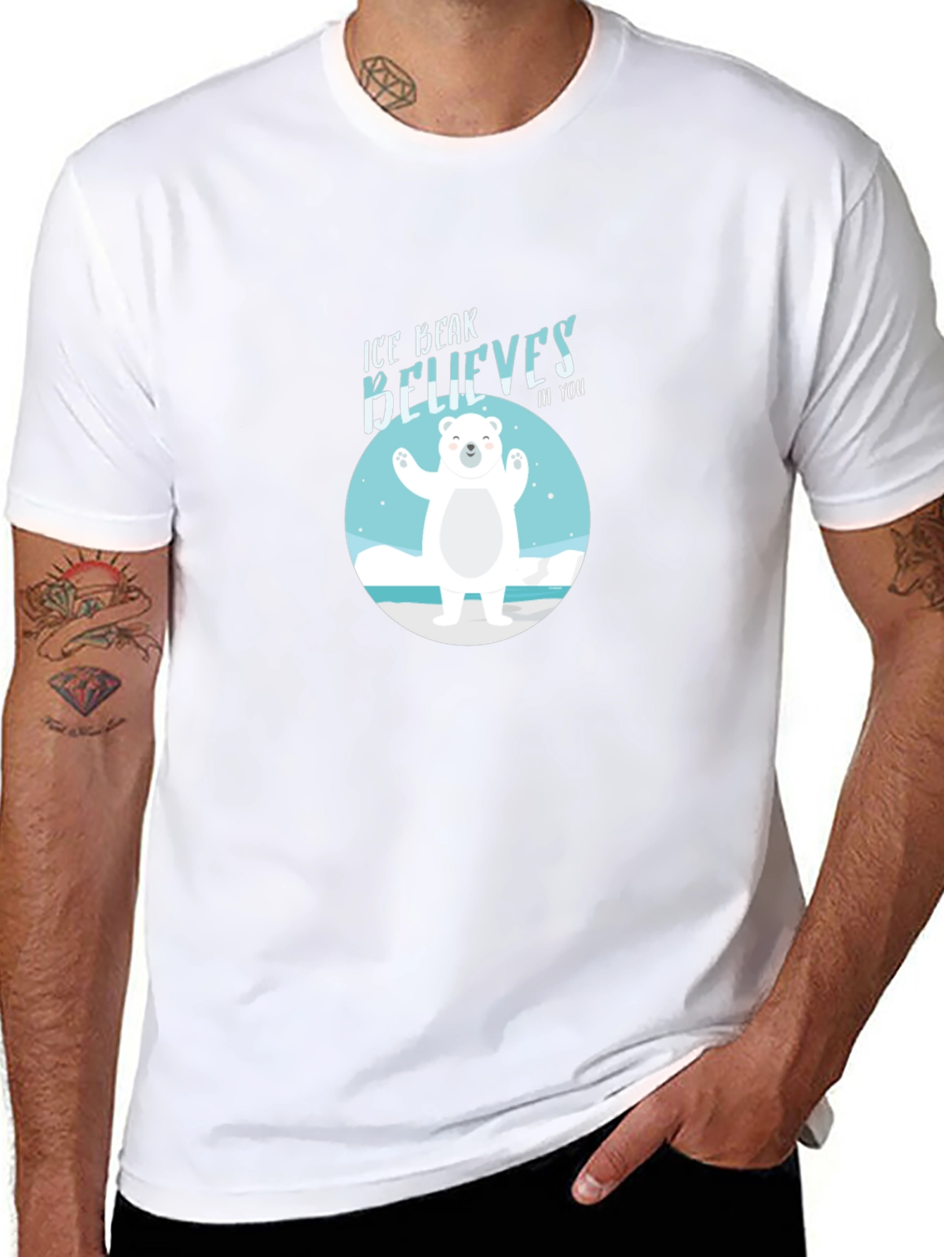 Ice Bear Believes In You Graphic Tee
