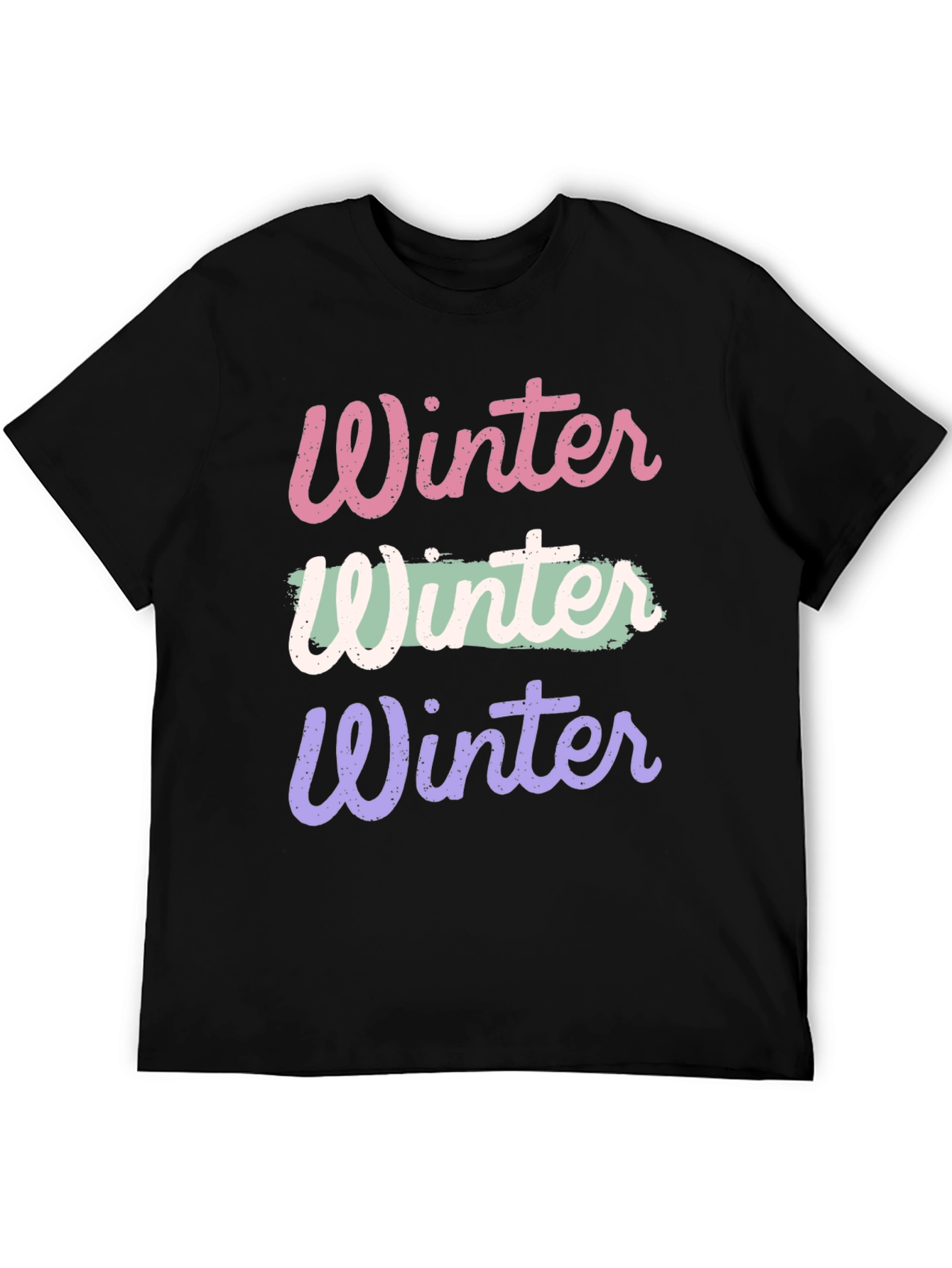 Winter T-Shirt | Crew Neck | Black Tee