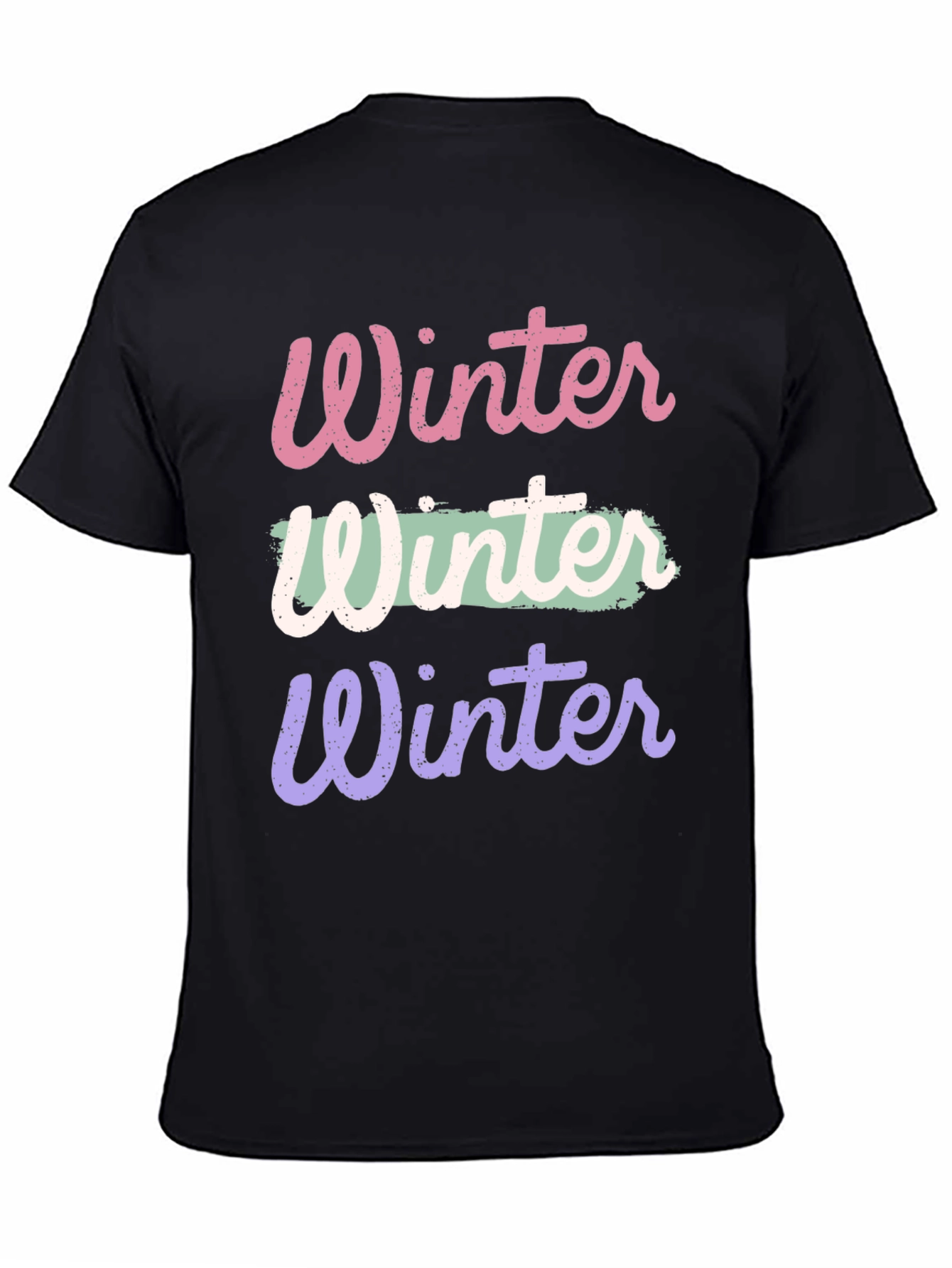 Winter T-Shirt | Crew Neck | Black Tee