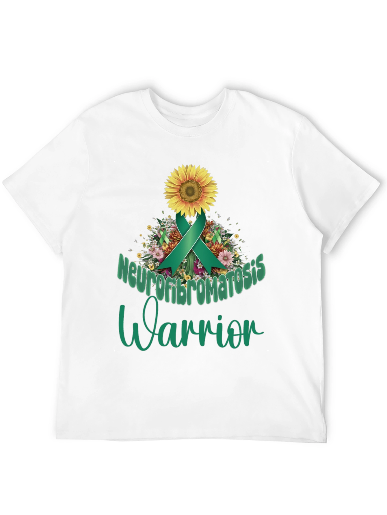 Neurofibromatosis Warrior Sunflower Ribbon T-Shirt