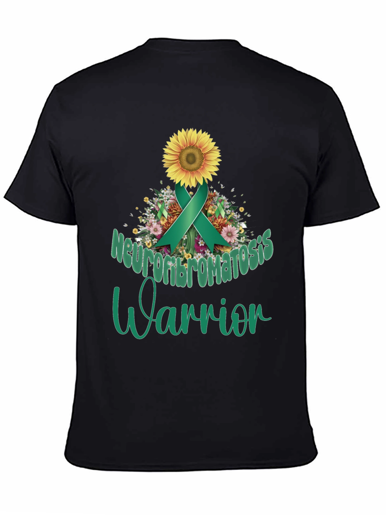 Neurofibromatosis Warrior Sunflower Ribbon T-Shirt