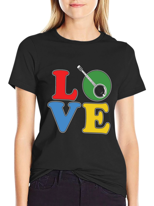 Banjo LOVE T-Shirt: Colorful Musical Tee