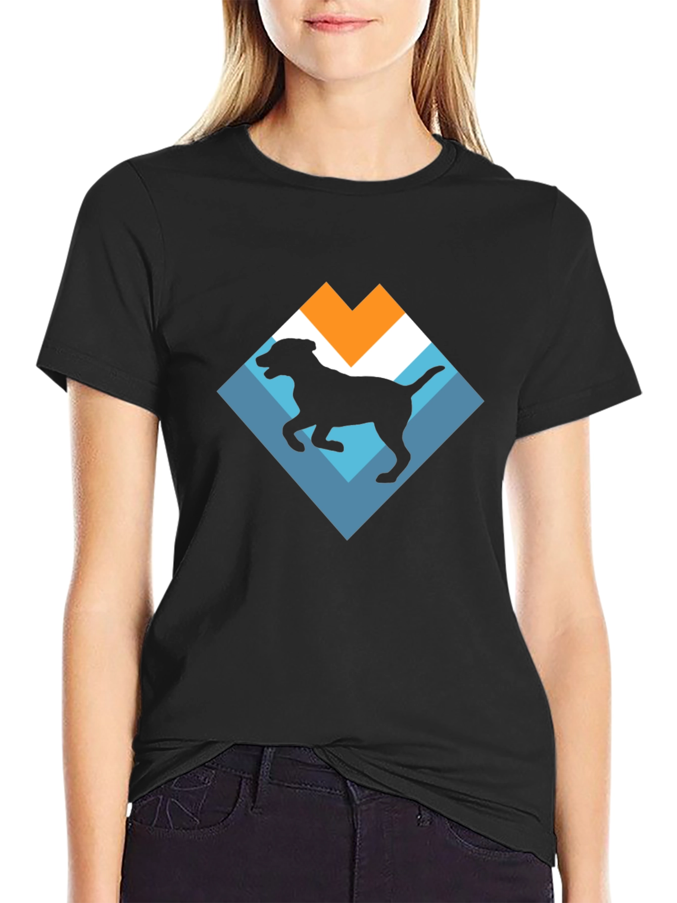 Dog Silhouette Graphic Tee