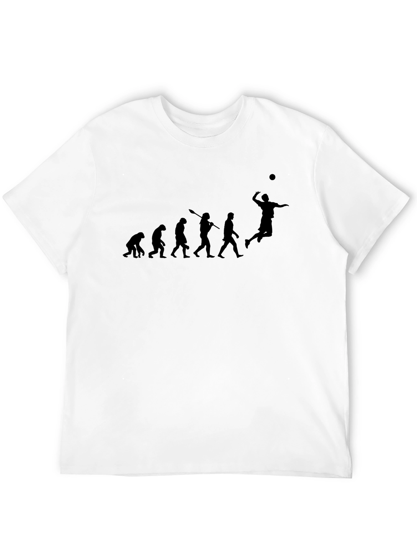 Evolution of Volleyball Black T-Shirt