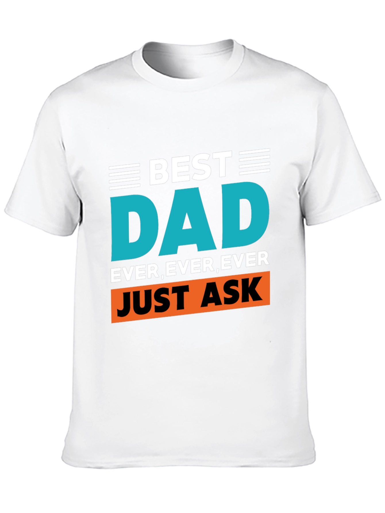 Best Dad Ever Graphic Tee - Black
