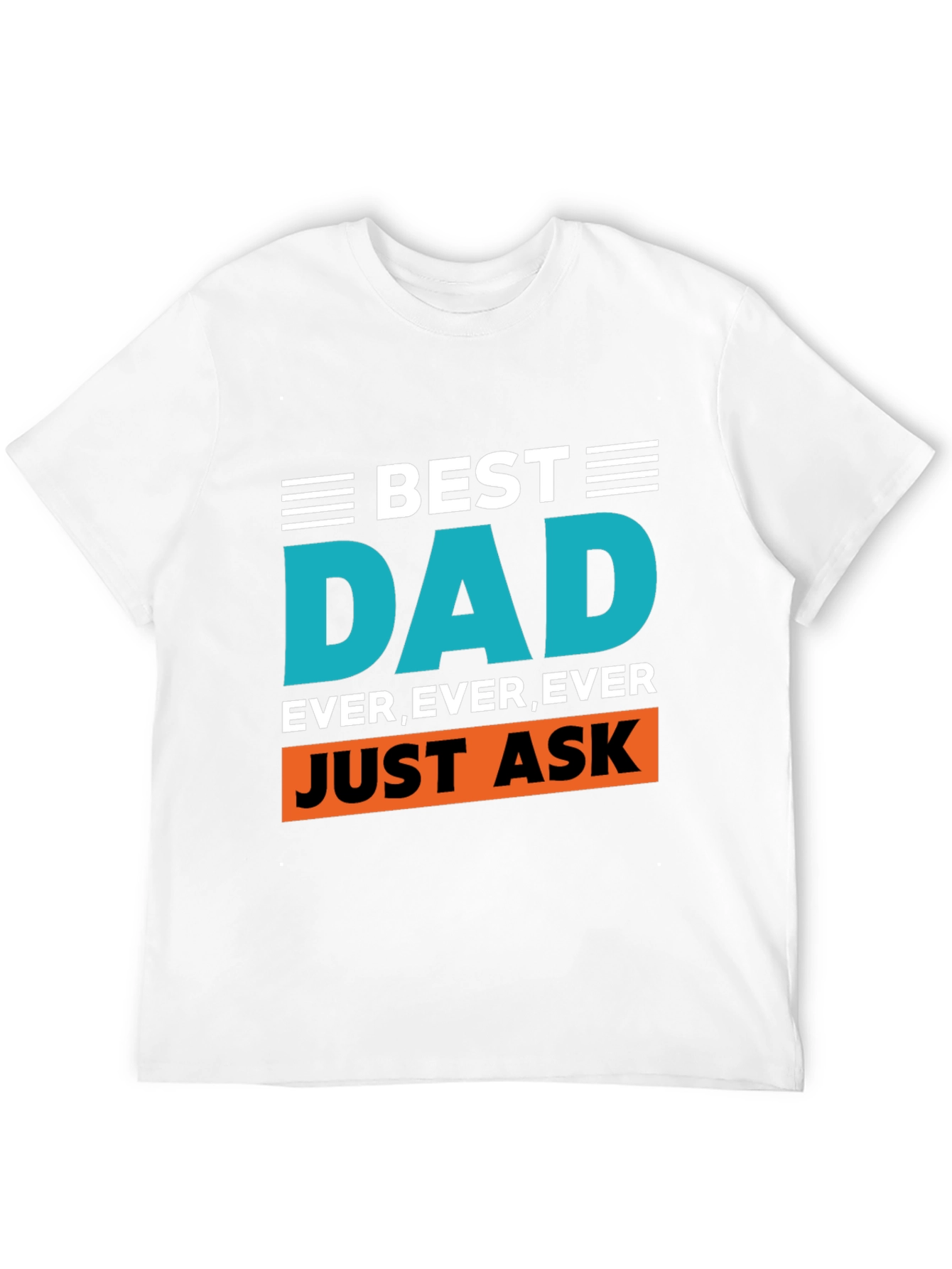Best Dad Ever Graphic Tee - Black