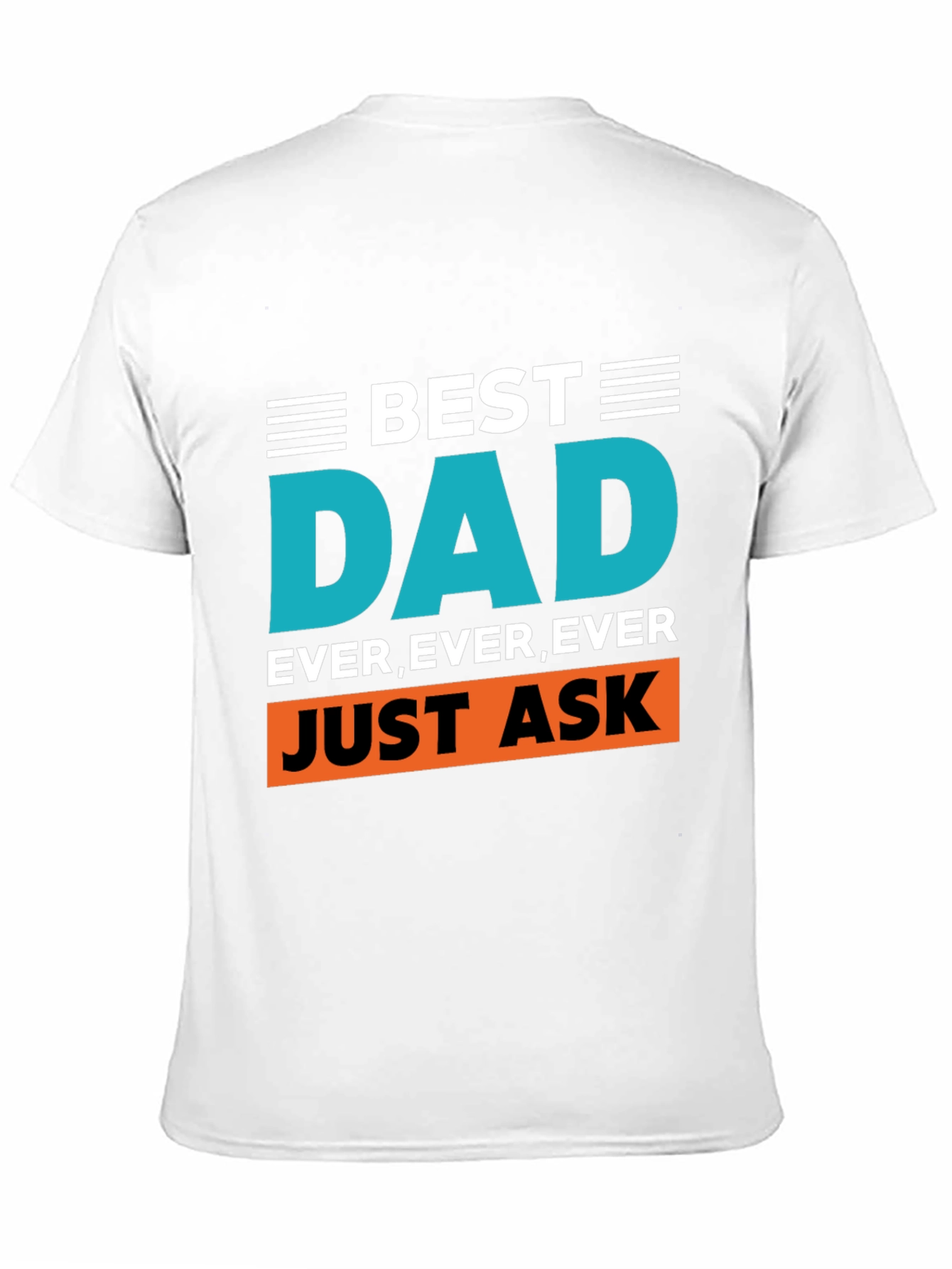 Best Dad Ever Graphic Tee - Black