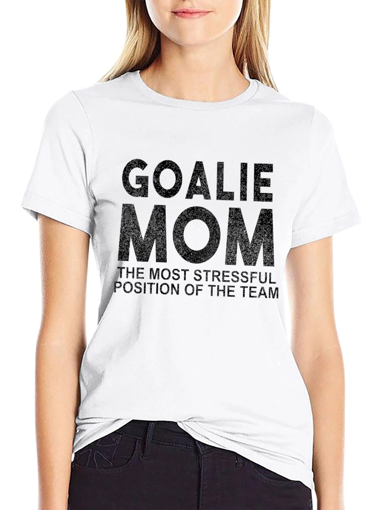 Goalie Mom T-Shirt - Stressful Position Tee
