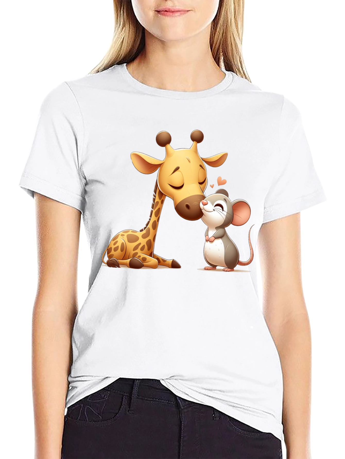 Giraffe & Mouse Love T-Shirt