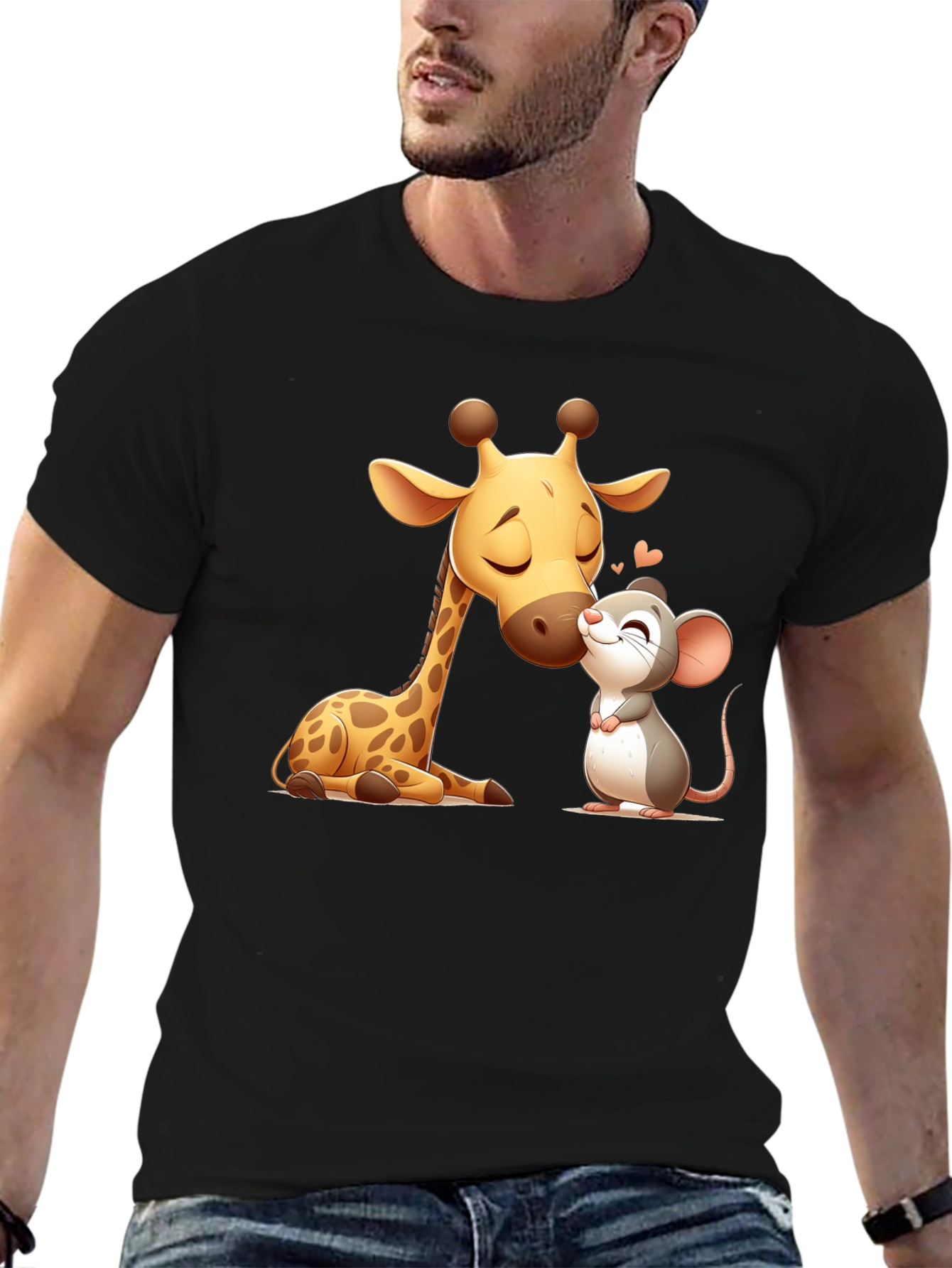 Giraffe & Mouse Love T-Shirt